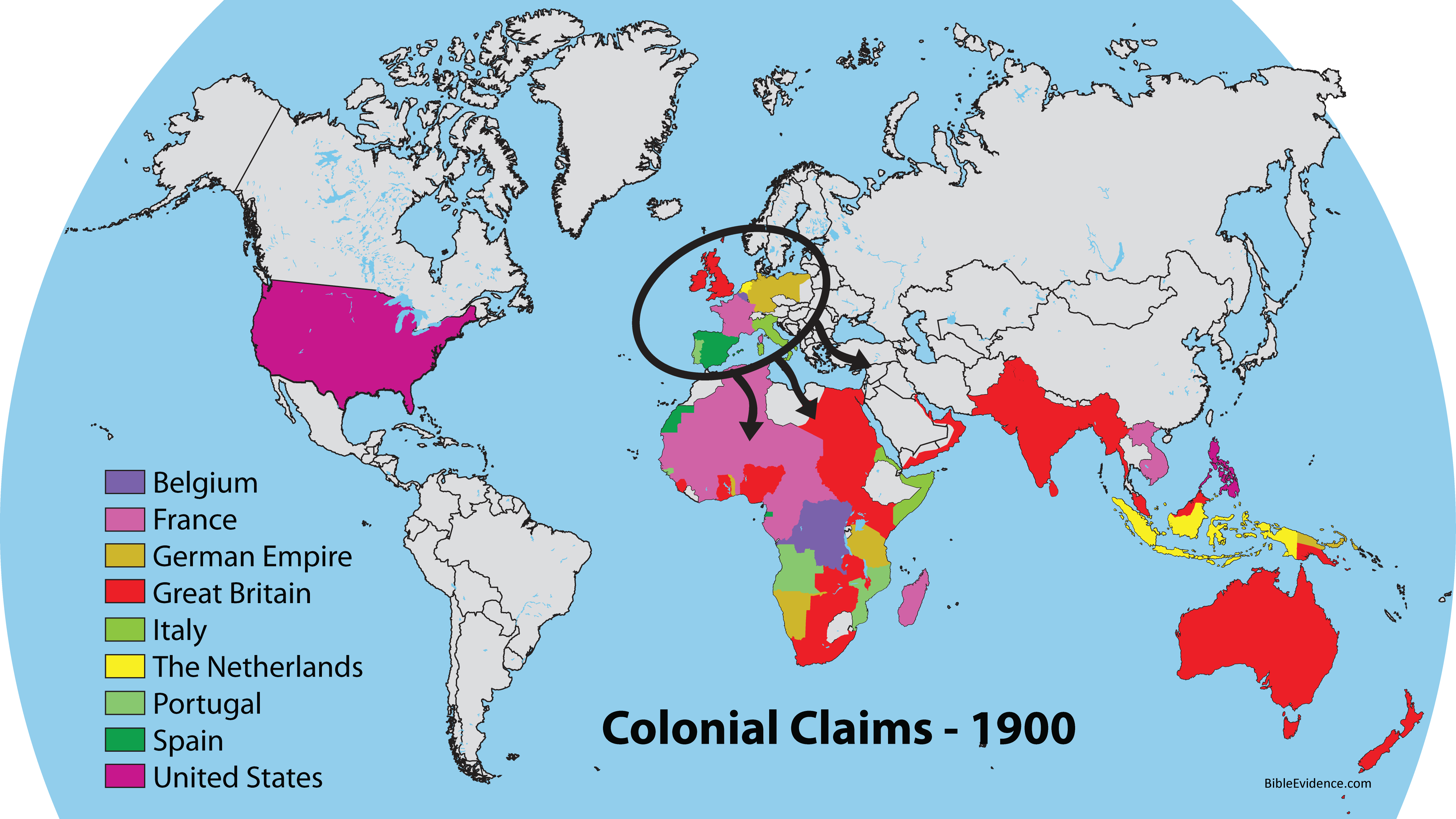 Colonial Claims 1900