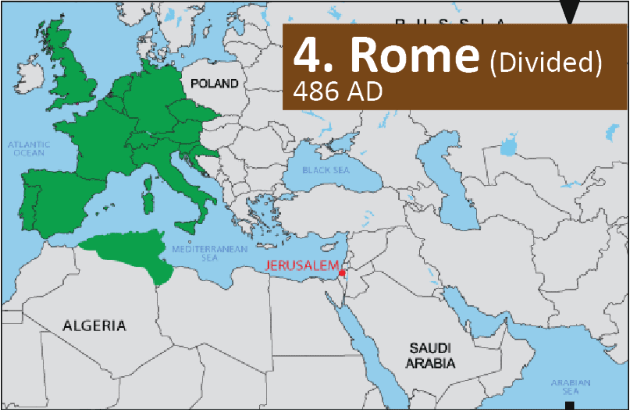 Rome Divided Map