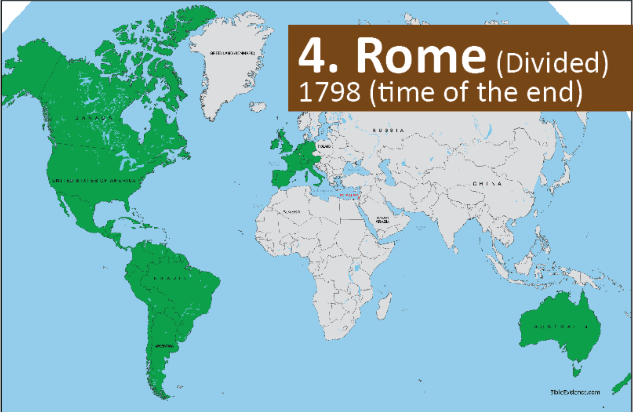 Rome Time of End Map