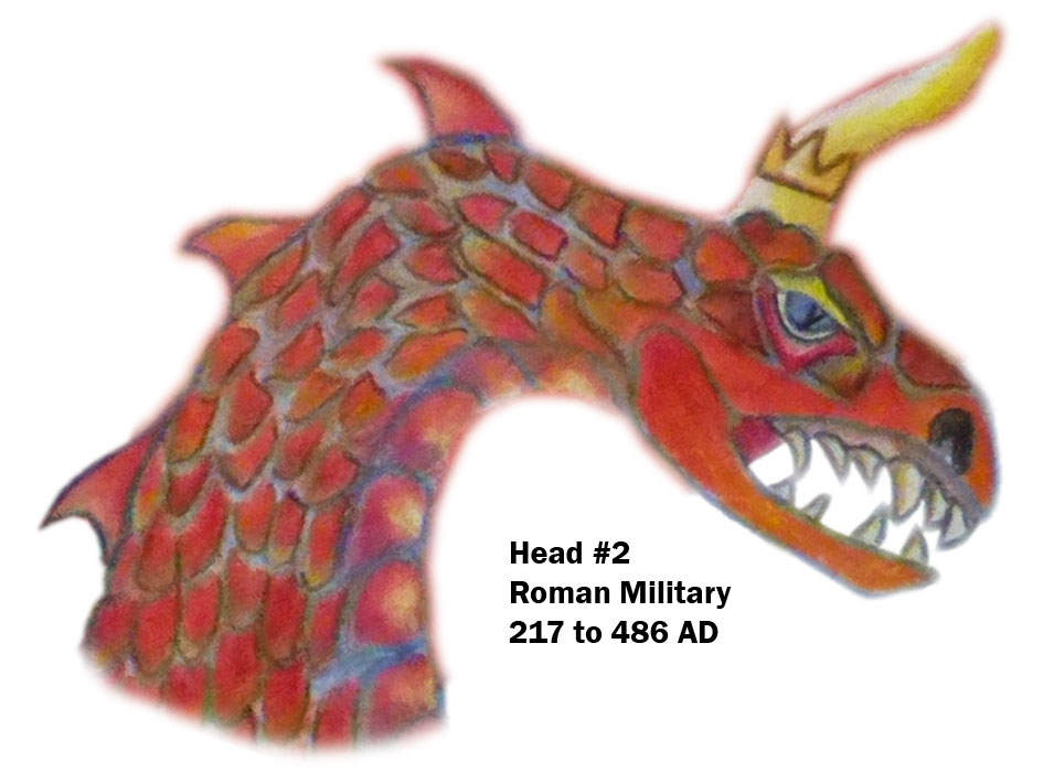 Head #2 of the scarlet beast of Revelation 17