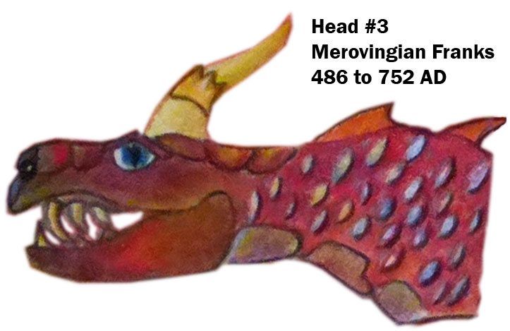 Head #3 on the scarlet beast of Revelation 17